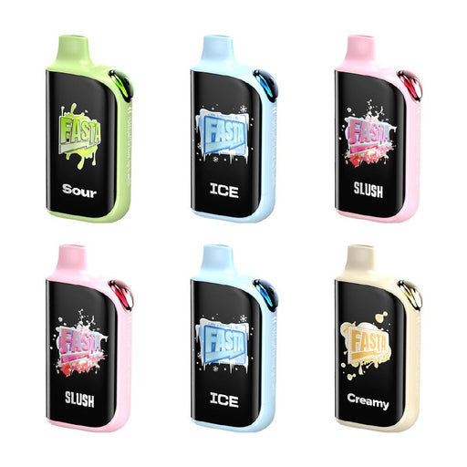 Fasta Burrst V2 37K Disposable Vape with dual tanks and four coils for smooth, flavorful vapor and long-lasting performance.