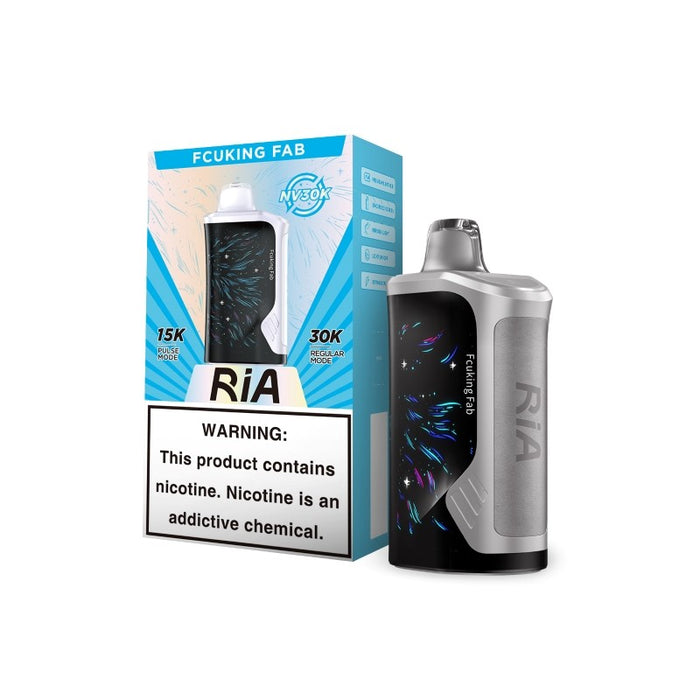 Powerful RIA NV30000 disposable vape with USB-C charging and a sleek modern design – find it at VapeNear.