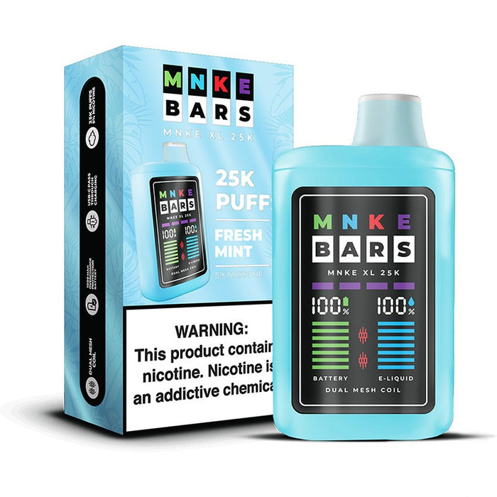 MNKE Bars XL 25K – Hassle-Free Disposable Vape for Effortless Everyday Use.