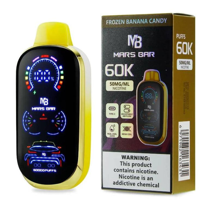 Mars Bar 60K Disposable Vape variety flavors at VapeNearShop online vape shop.