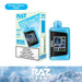 RAZ LTX 25K Disposable Vape with adjustable brightness settings (Dark/Light mode).
