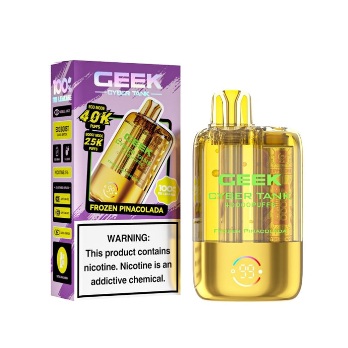 Ceek Cyber Visible Tank 40K rechargeable disposable vape for extended vaping sessions – VapeNearShop