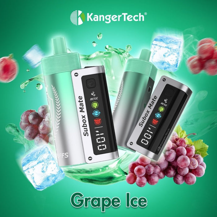 Kanger Subox Mate 50K disposable pod vape with power bank compatibility for extended vaping sessions.