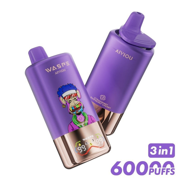 WASPE 60K high-capacity disposable vape with flavorful mesh coil system