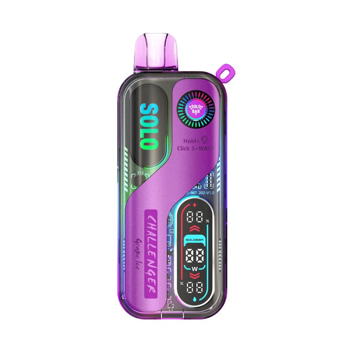 Blue Razz Ice SoloBar Solo 30K Disposable Vape for tangy and icy berry hits.