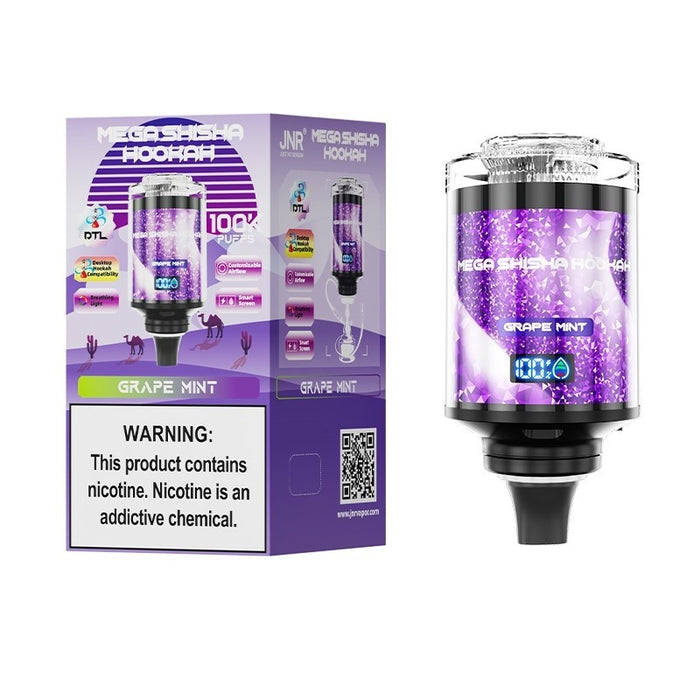 Upgrade your vaping setup with the JNR Mega Shisha Hookah 100K, now available at VapeNear online vape shop.