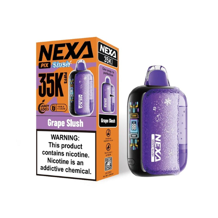 Buy NEXA PIX 35K disposable vape with 35,000 puffs and fruity slush flavors at VapeNearShop