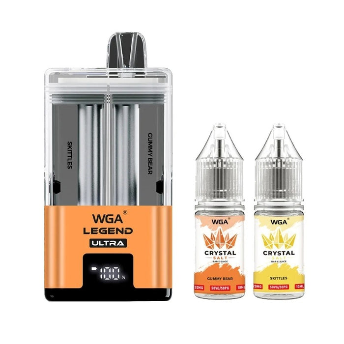 WGA Legend Ultra 30K disposable vape Blue Razz Lemonade and Blue Razz Cherry flavors