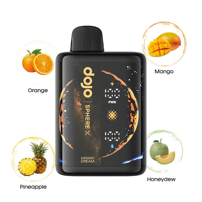 User-friendly Dojo Sphere X 40K disposable vape with draw-activated firing. Perfect for beginners and experienced vapers alike at VapeNear.