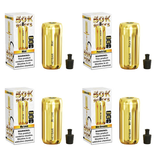 Buy Heybar E-Hookah 50K Disposable Vape online at VapeNearShop with 0.5% low nicotine for smooth hits.