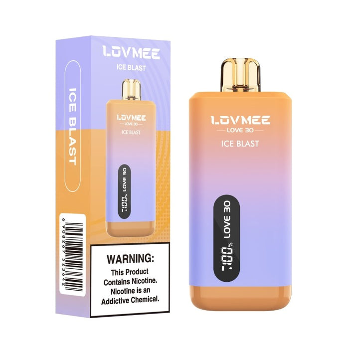 Premium LOVMEE Love 30K vape with sub-zero and Ice Blast flavors at VapeNearShop.