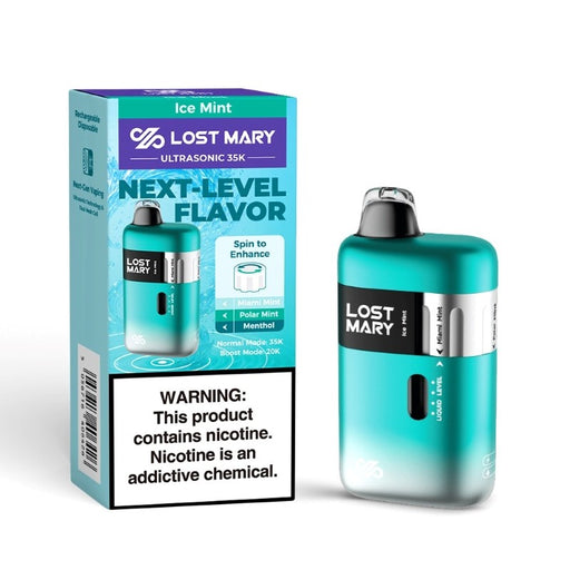 Lost Mary Ultrasonic 35K disposable kit with 20ml e-liquid and flavor boost technology at VapeNearShop