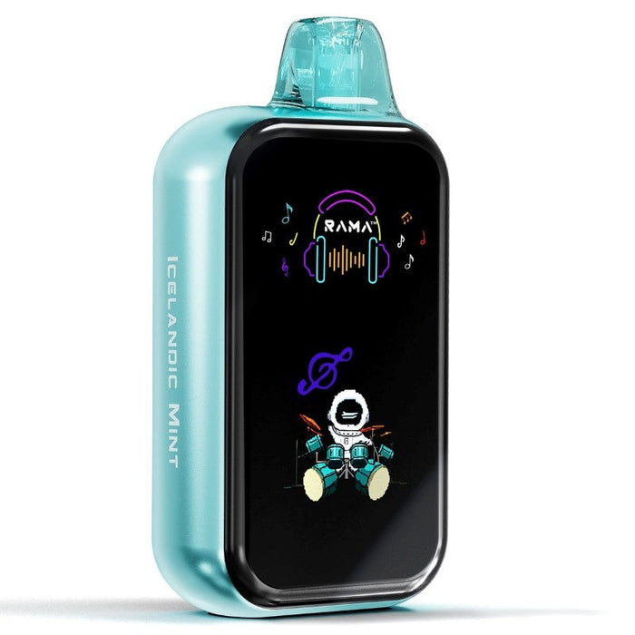 Rama Bluetooth Vape 16000 Puffs – A futuristic disposable vape with advanced Bluetooth functionality.