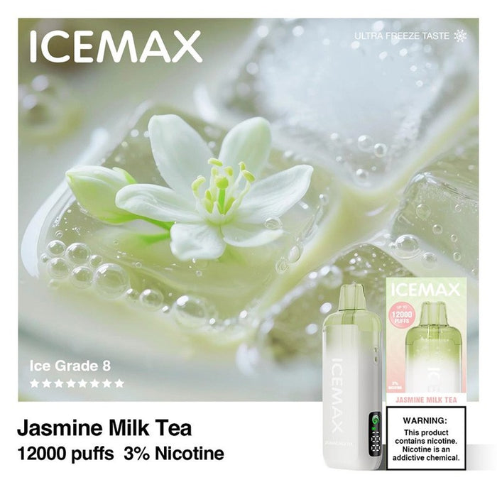 Buy Icemax 12K vape with 10ml e-juice and 650mAh rechargeable battery for long-lasting sessions