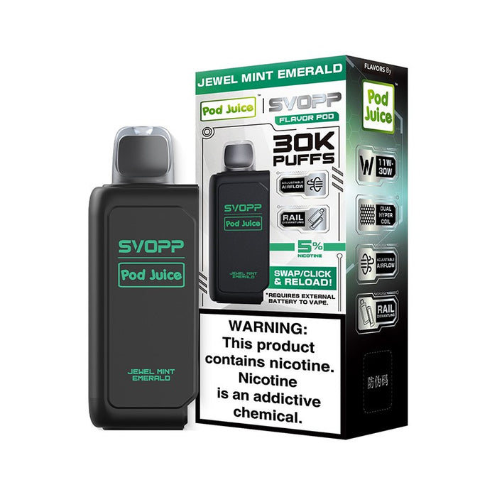 High-quality OXBAR X Pod Juice SVOPP vape with pre-filled e-liquid and long-lasting battery performance.