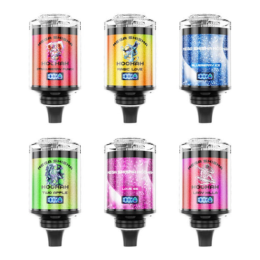 JNR Mega Shisha Hookah 100K – Premium disposable vape with a massive 100,000 puff capacity for long-lasting enjoyment.