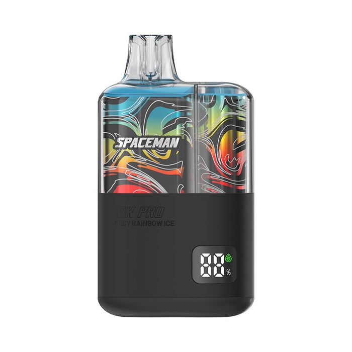Spaceman 10K Pro Disposable Vape with a sleek and portable design for on-the-go vaping.