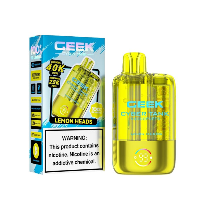 Ceek Cyber Visible Tank 40K prefilled disposable vape with airflow control for MTL and RDL – VapeNearShop
