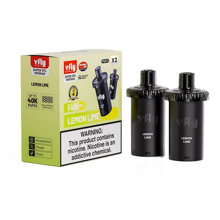 Buy VFLY Super DTL 40K Disposable Pod Lemon Mint flavor online at VapeNearShop