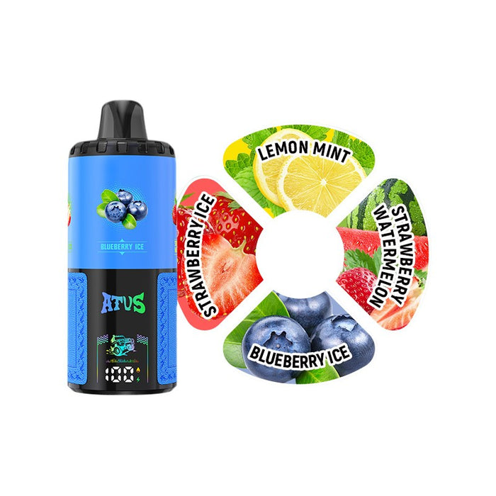 Long-lasting 60000 puff ATVS 60K disposable vape with display screen