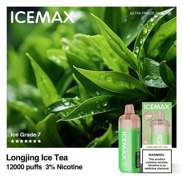 Icemax 12K vape with Iced Pocari flavor offering smooth and cool cloud production.