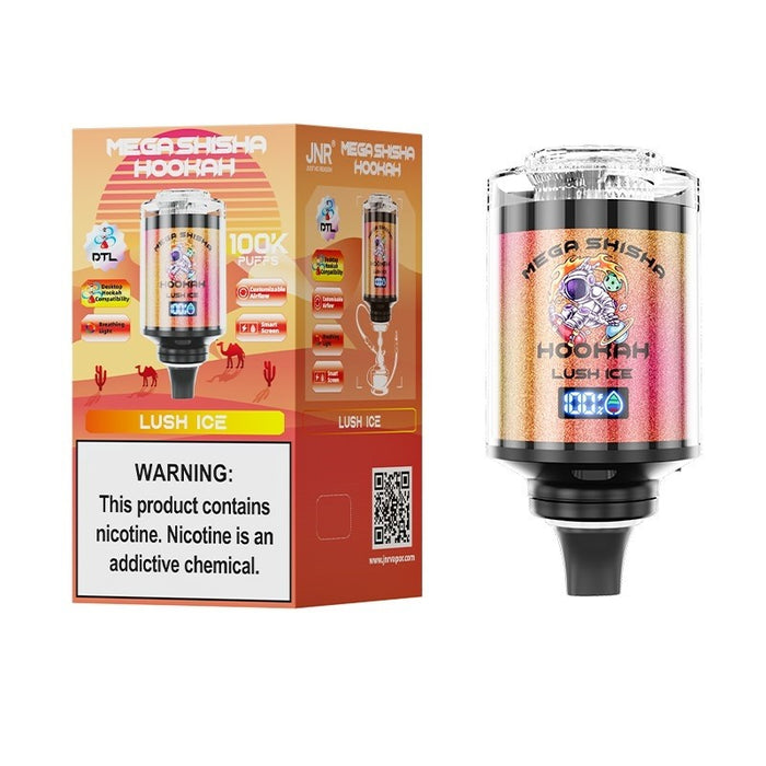 Shop the JNR Mega Shisha Hookah 100K at VapeNear: A game-changing disposable vape with advanced features.