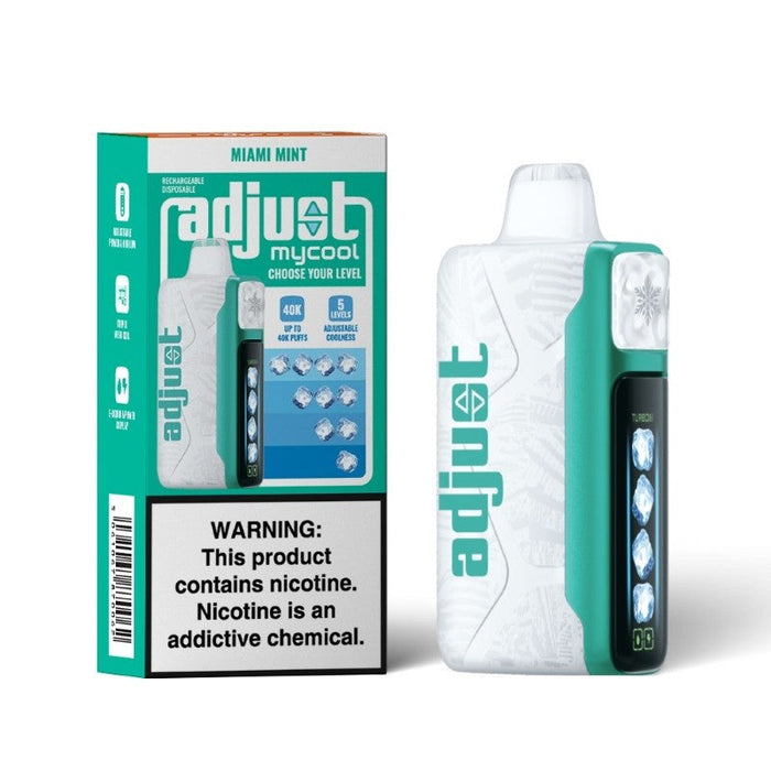 Lost Mary Adjust Mycool 40K Disposable Vape with Arctic Freeze coolness level for an intense cooling sensation.