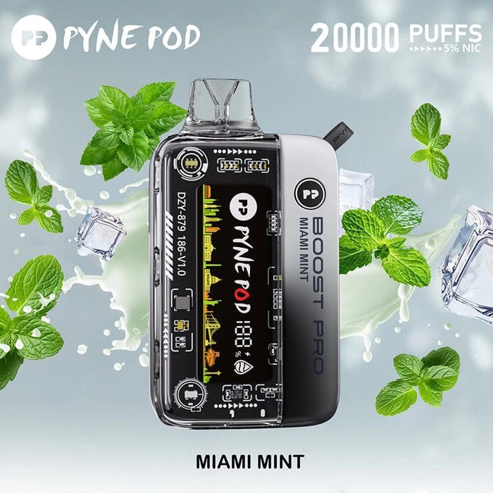 Enjoy the enhanced flavors of Pyne Pod Boost Pro Disposable Vape with 5% nicotine salt.