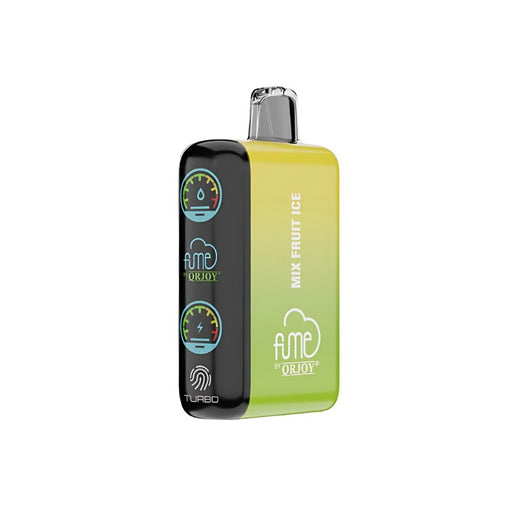 Best nicotine-free disposable vape Fume Prime Zero 20K with 700mAh battery and side digital display.