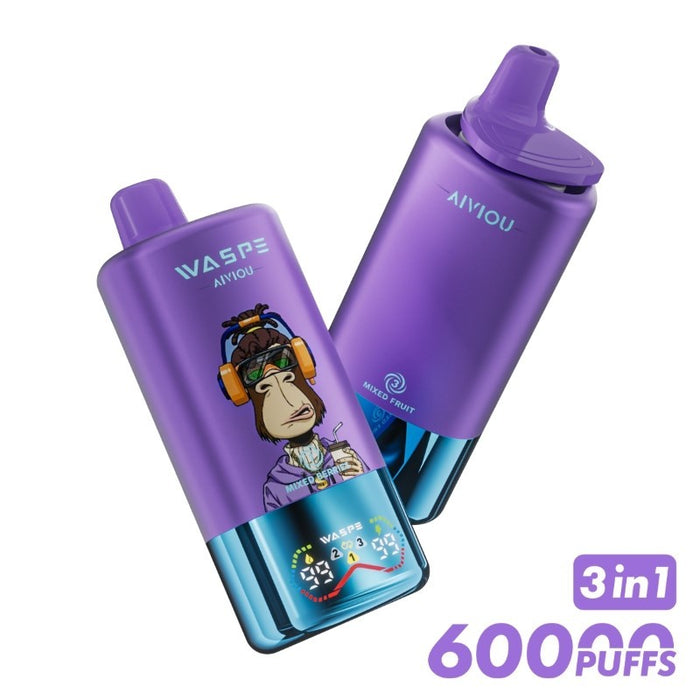 WASPE 60K disposable vape with 5% nicotine strength and Type-C charging – VapeNearShop