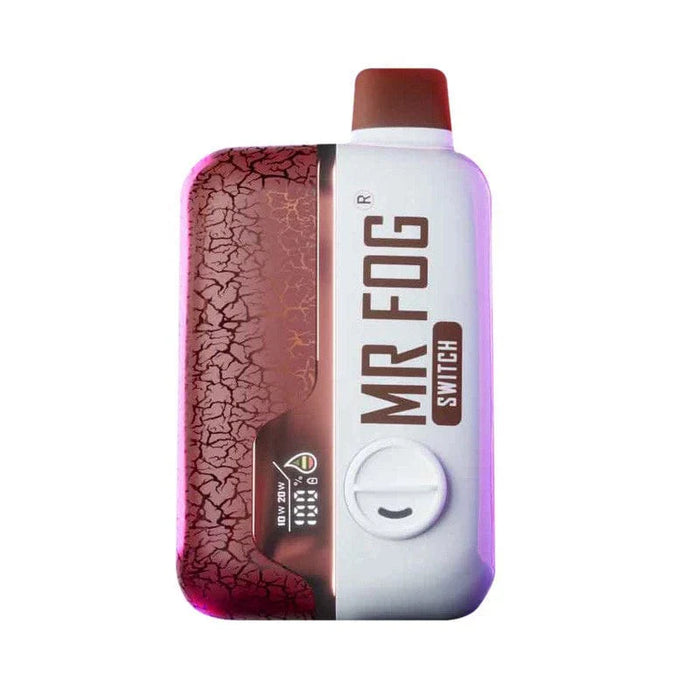 Mr Fog Switch SW15000 Disposable Vape – powerful, rechargeable, and long-lasting with 12ml e-liquid capacity and USB Type-C charging.