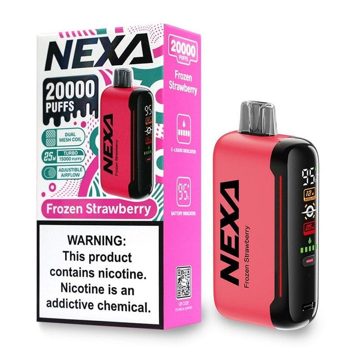 NEXA N20000 Kit – A disposable vape with 20mL e-juice, dual mesh coils, and a rechargeable battery. Find the best at VapeNear.