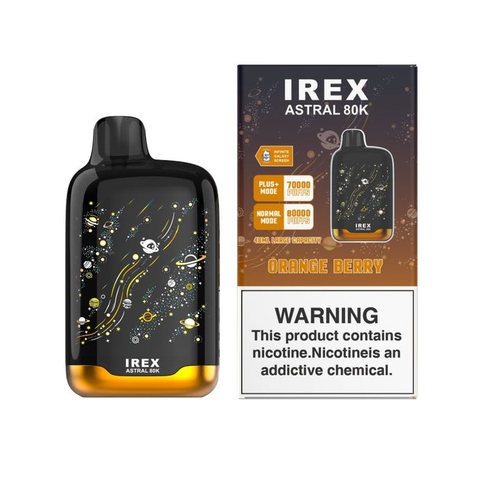 VapeNearShop Online Vape Shop Exclusive – IREX Astral 80K Disposable Vape with Adjustable Ice and Nicotine Levels
