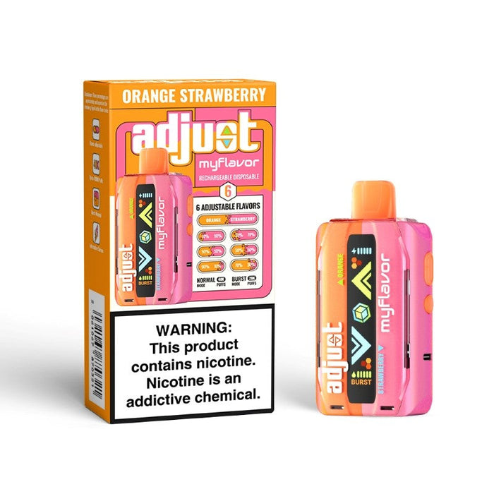 Compact Adjust MyFlavor 40000 disposable vape with a massive 40,000 puff capacity. Enhance your vaping setup with top-quality devices from VapeNear.