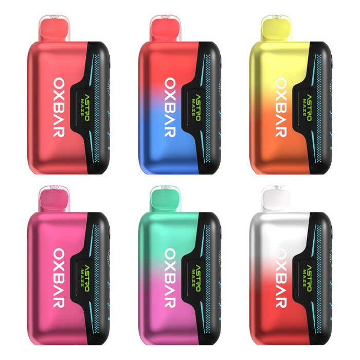 OXBAR Astro Maze 50K disposable vape with adjustable nicotine strength