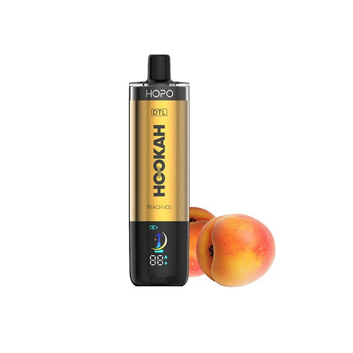 Portable hookah-style disposable vape HOPO DTL 50K with water pipe compatibility