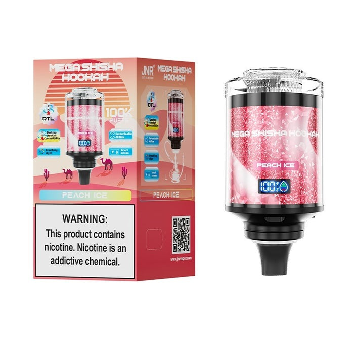 JNR Mega Shisha Hookah 100K – A sleek and powerful disposable vape designed for vaping enthusiasts.