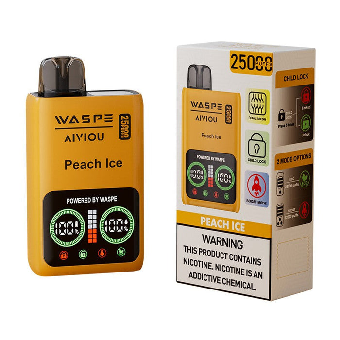 Waspe 25000 Disposable Vape with 25,000 puffs, perfect for vapers who want long-lasting performance.