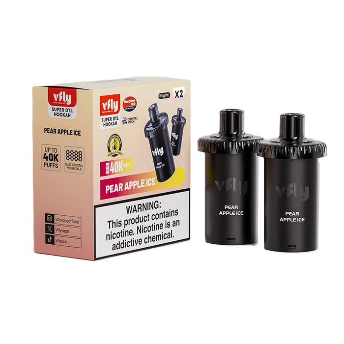 Shop Peach Ice VFLY Super DTL 40K Disposable Pod for fresh fruity vaping at VapeNearShop.