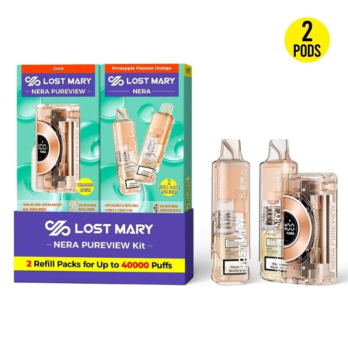 Lost Mary 40K disposable vape with 1000mAh rechargeable battery and USB-C charging.