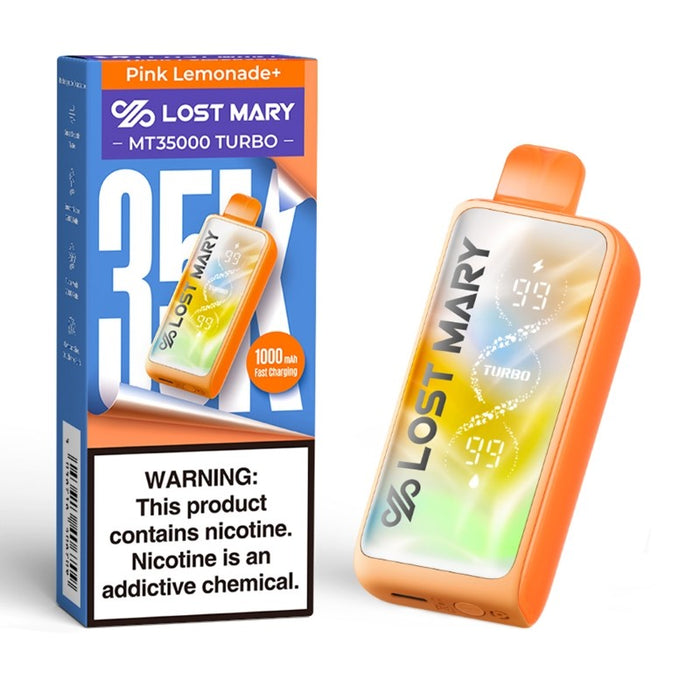 Long-lasting 5% nicotine Lost Mary MT35000 Disposable Vape Kit with USB-C fast charging