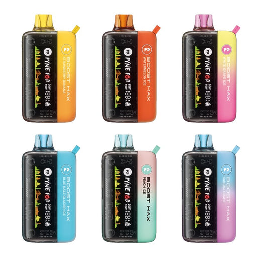 Pyne Pod Boost Max 30K Disposable Vape – A high-capacity disposable vape with 30,000 puffs, rechargeable battery, and customizable airflow. Shop now at VapeNear.