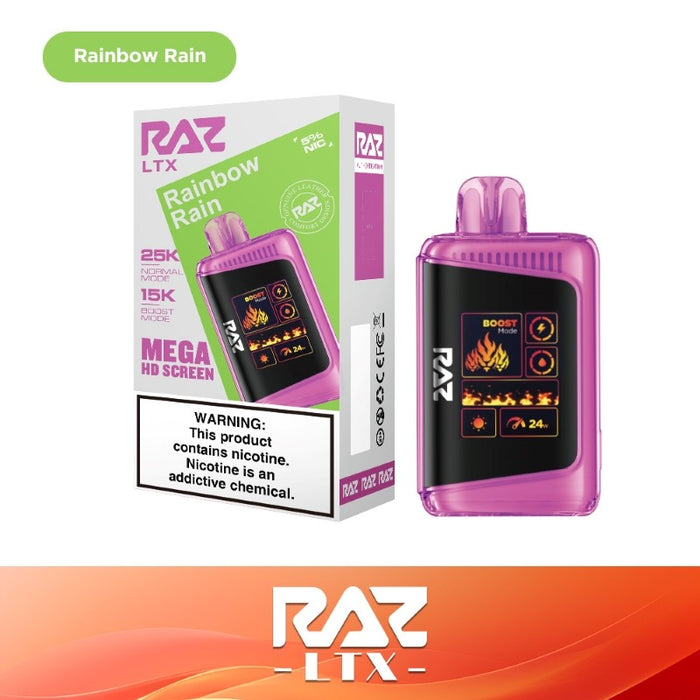 RAZ LTX 25K Disposable Vape with temperature control for consistent and smooth vapor.
