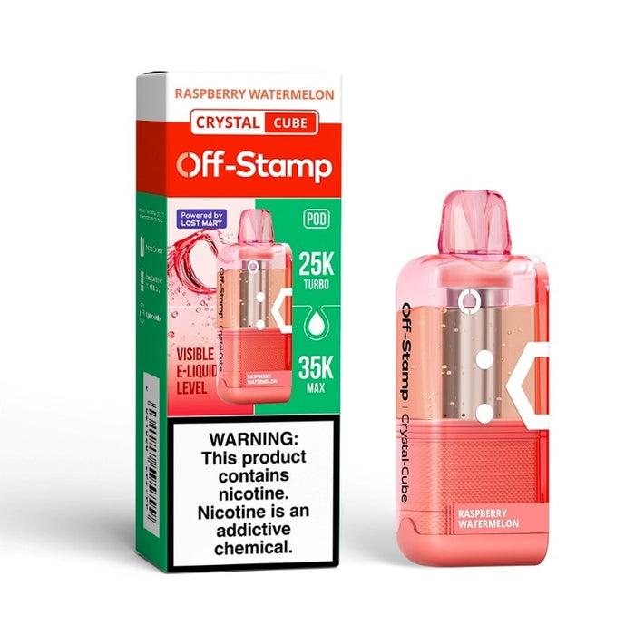 Premium flavored Off-Stamp Crystal Cube 35K disposable vape pod online