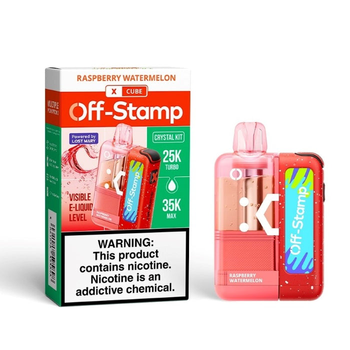 Long-lasting 35000 puffs Off-Stamp X Cube Crystal Cube disposable vape kit