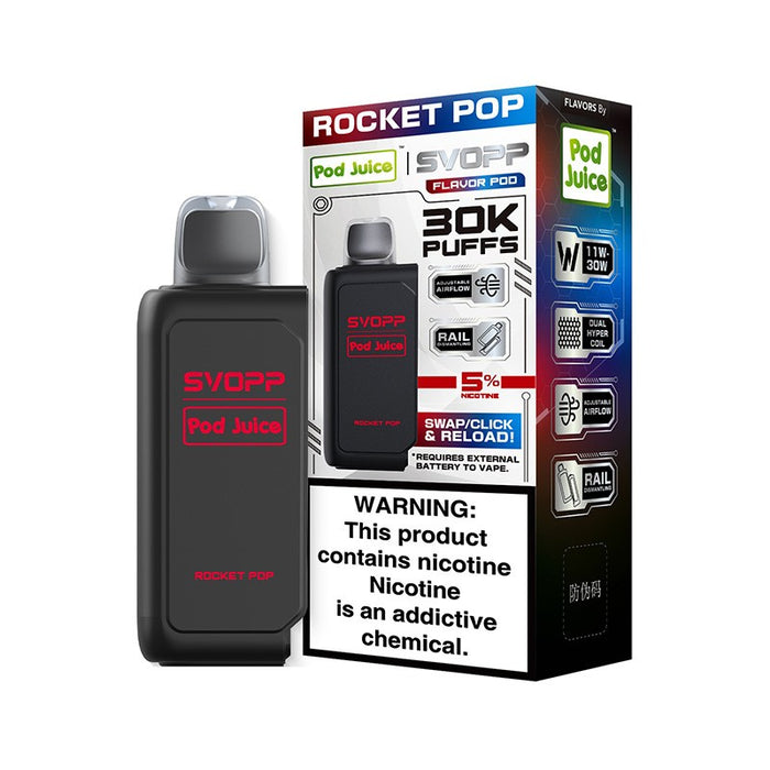 OXBAR X Pod Juice SVOPP vape with draw-activated operation and adjustable airflow at VapeNearShop.