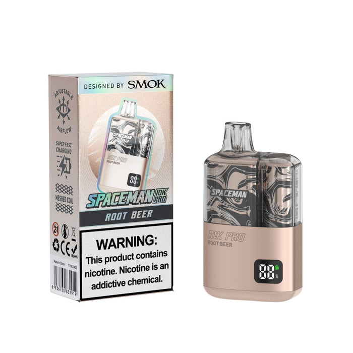 Spaceman 10K Pro Disposable Vape with a durable 800mAh battery for consistent performance.