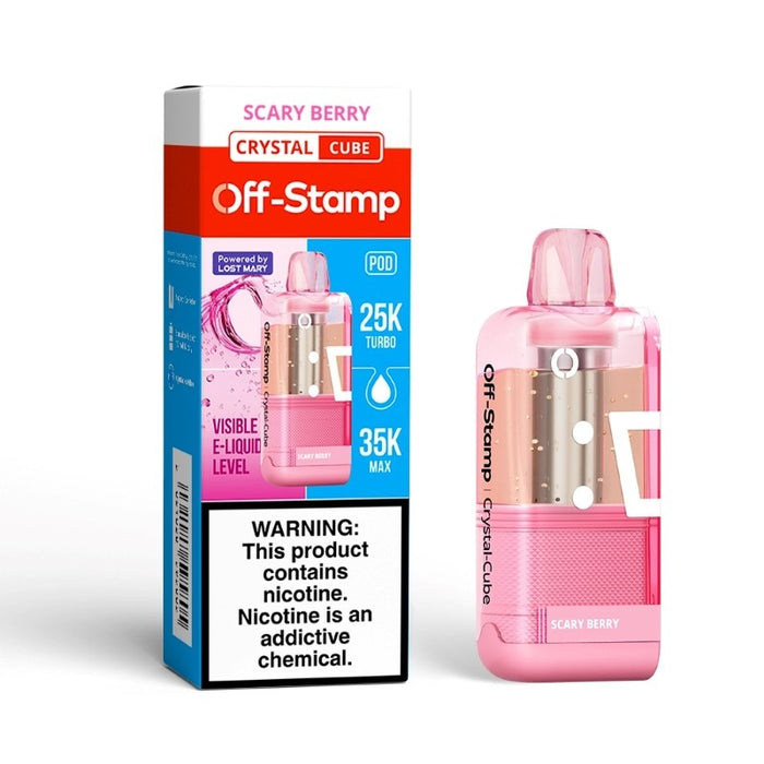 Off-Stamp 35K puff disposable pod with integrated 100mAh battery