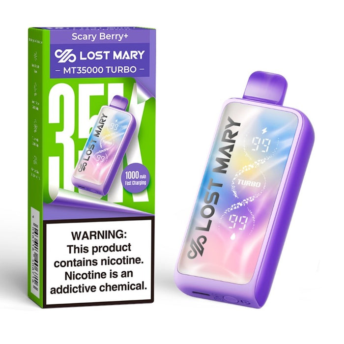 Strawberry and Watermelon flavors of Lost Mary MT35000 Turbo Disposable Vape available at VapeNear