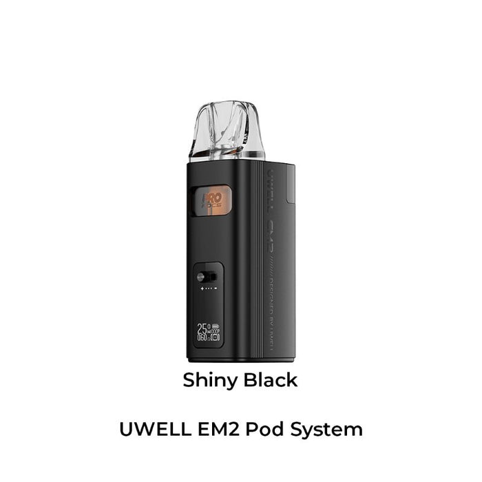 Leakproof Uwell EM2 pod vape with EM-LOCK technology and mesh coil pods for smooth flavor